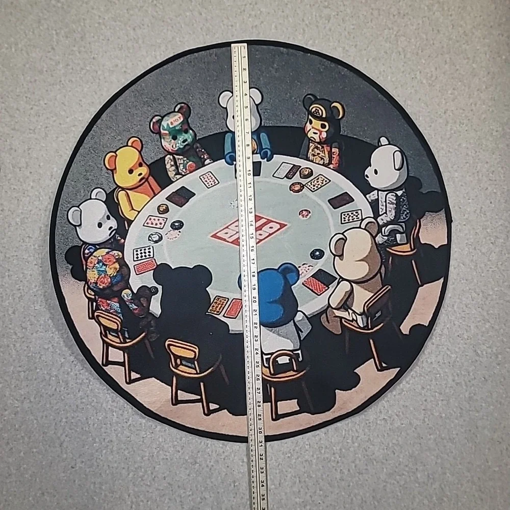 Bearbrick Poker Non Slip Floor Rug Wall‎ Decor  The Last Game Rose Grip 31